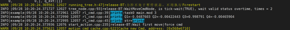 Command result