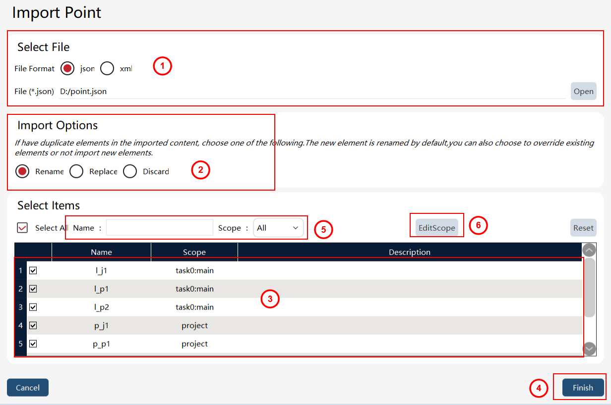 8.8.3.1 point import
